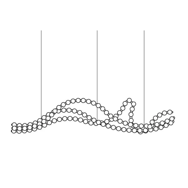 Pärlhalsband Bollar Kandelaber