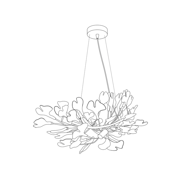 Horizon Bloom Gingko Kandelaber