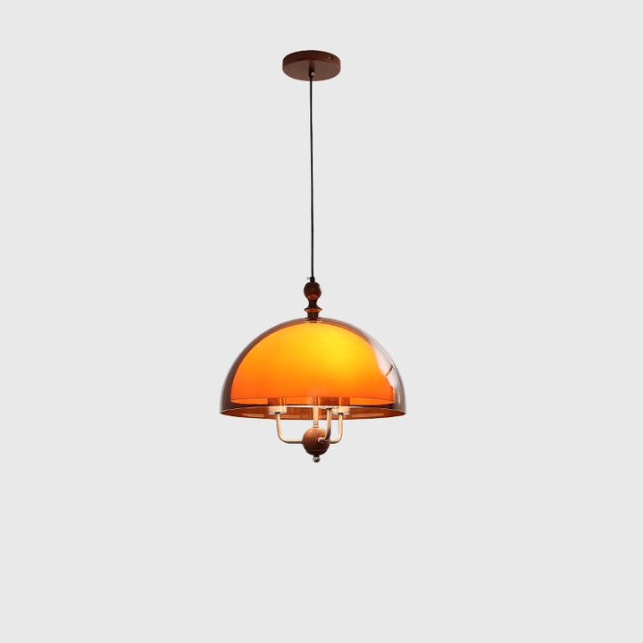 Amber Kuppelformad Pendellampa