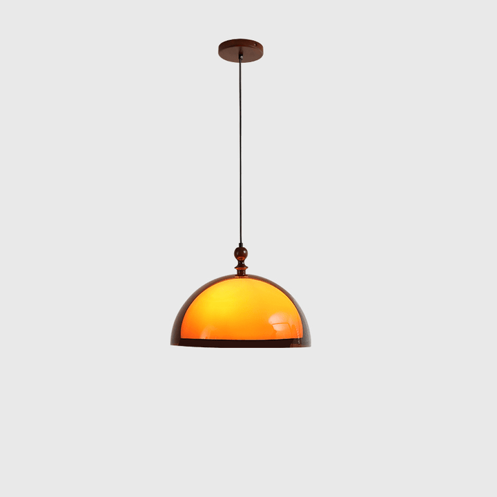 Amber Kuppelformad Pendellampa