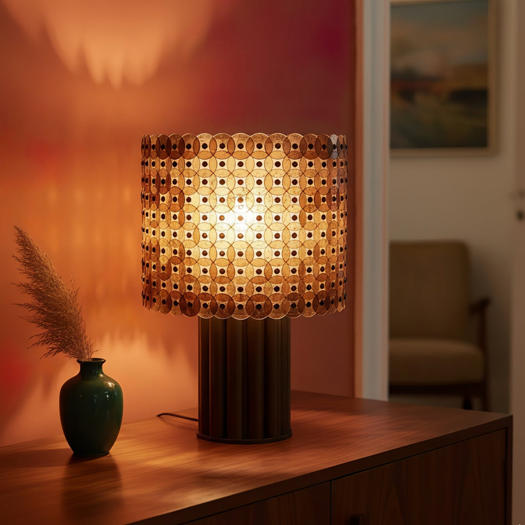 Mica Disc Lattice Bordslampa