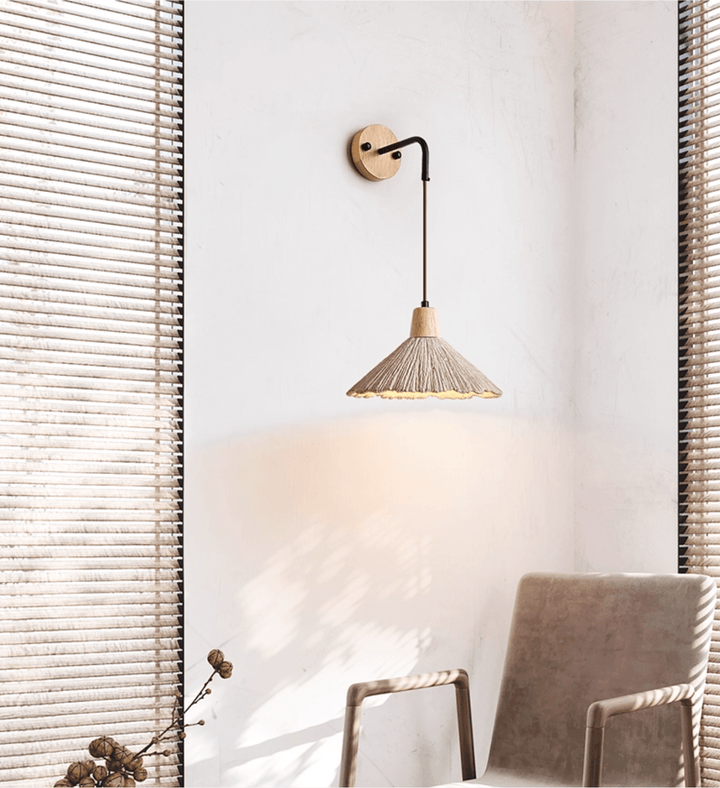 Microcement Vägglampa