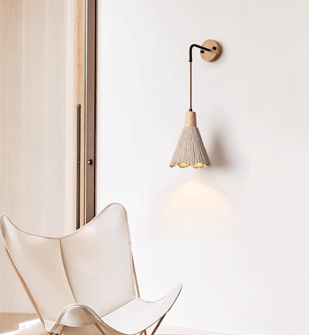 Microcement Vägglampa