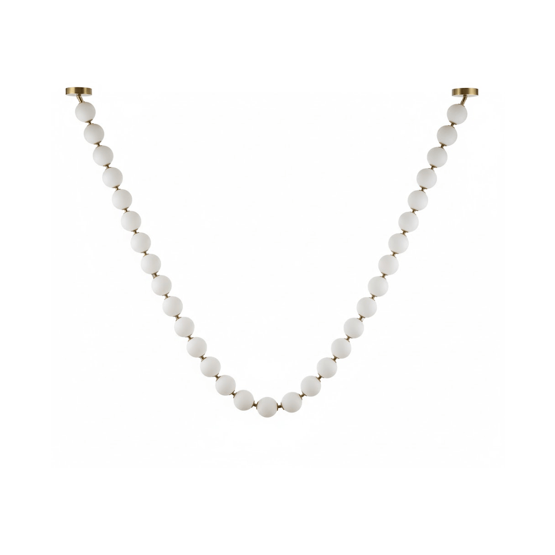 Pärlglas Halsband Bollar Kandelaber