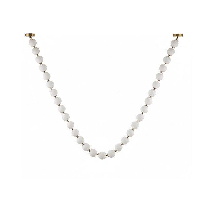 Pärlglas Halsband Bollar Kandelaber