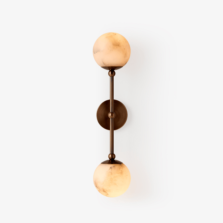 Himmlig Dubbel Alabaster Vägglampa