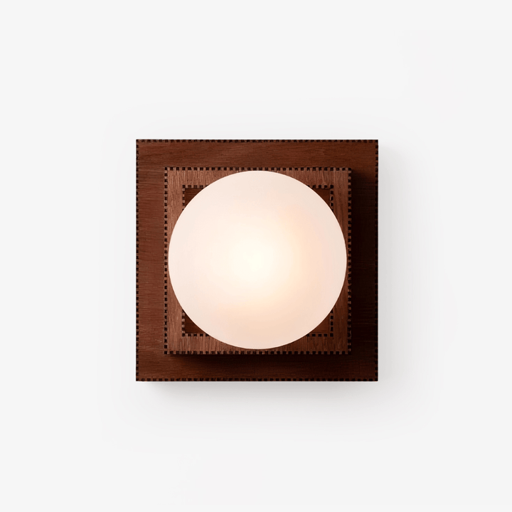 Trä Lager Globe Vägglampa