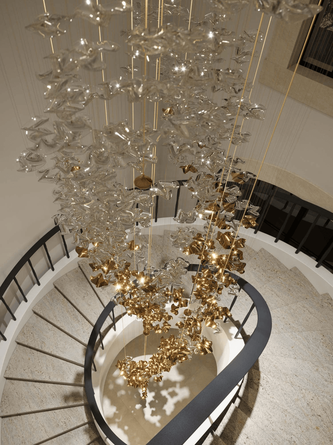 Tidal Art Glass Pendants Lampa