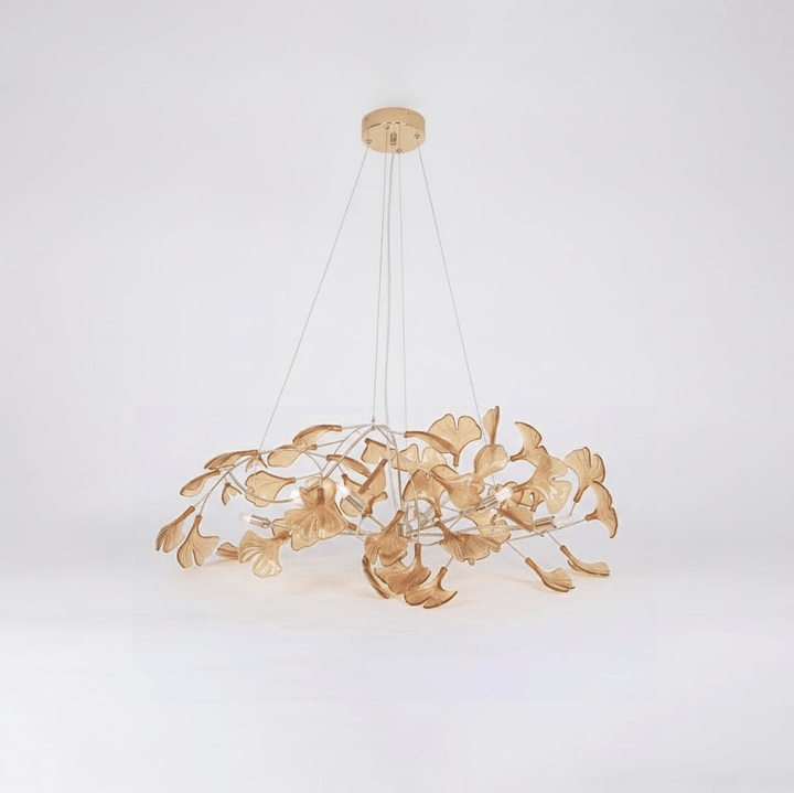 Acrylic Ginkgo Leaf Chandelier