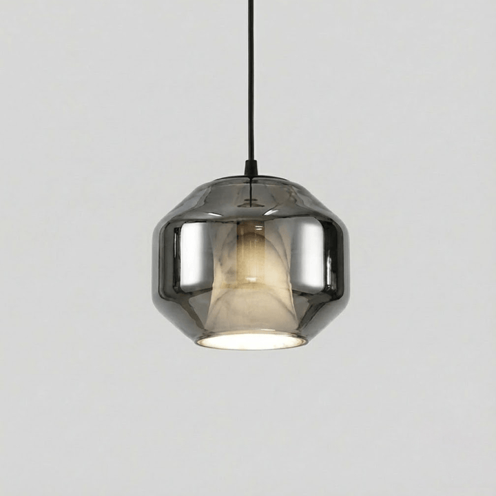 Alabaster Glas Cylinder Pendellampa