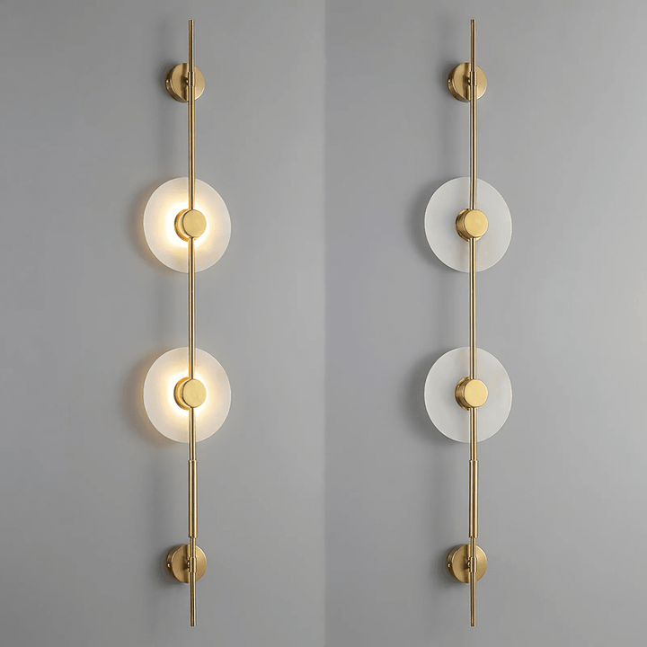 Alabaster Vertikal Vägglampa
