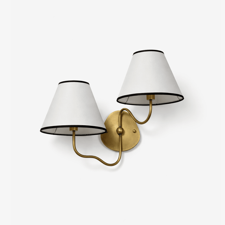 Clara Dubbel Vägglampa