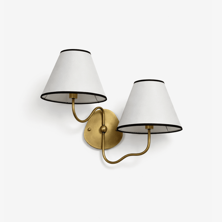 Clara Dubbel Vägglampa