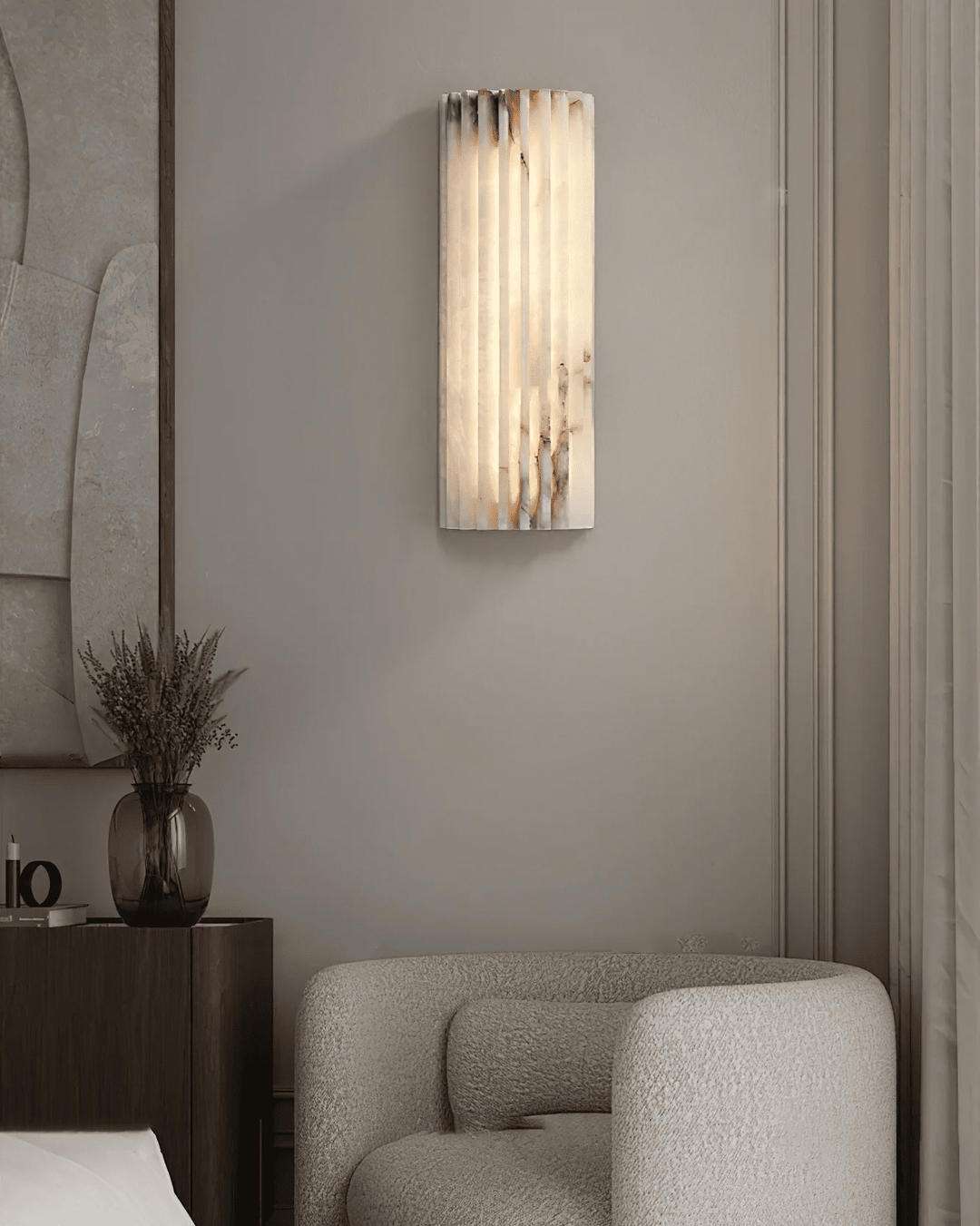 Alvia Alabaster Vägglampa