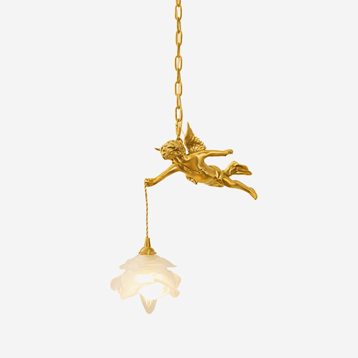 Vintage ängel pendellampa