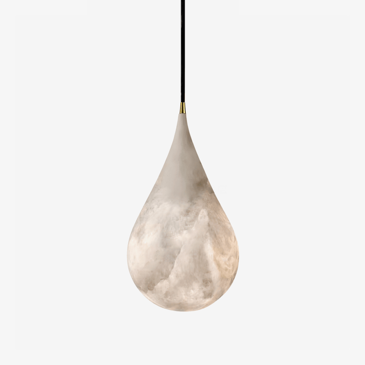 Alabaster Droppformad Pendellampa