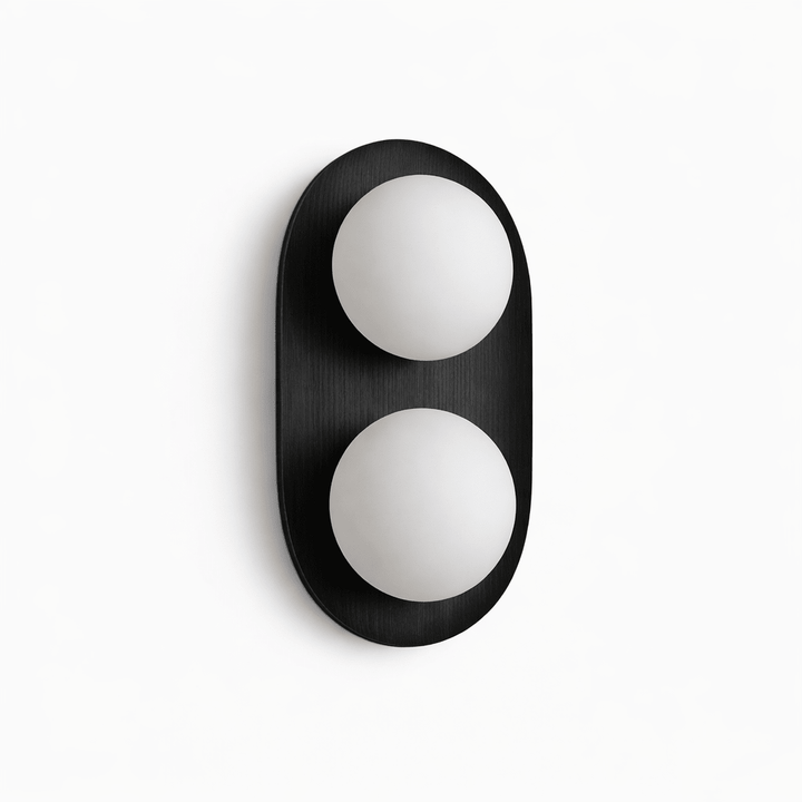 Duo Orb Trä Vägglampa