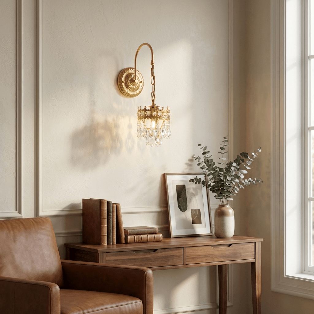 Kristallkrona Vägglampa