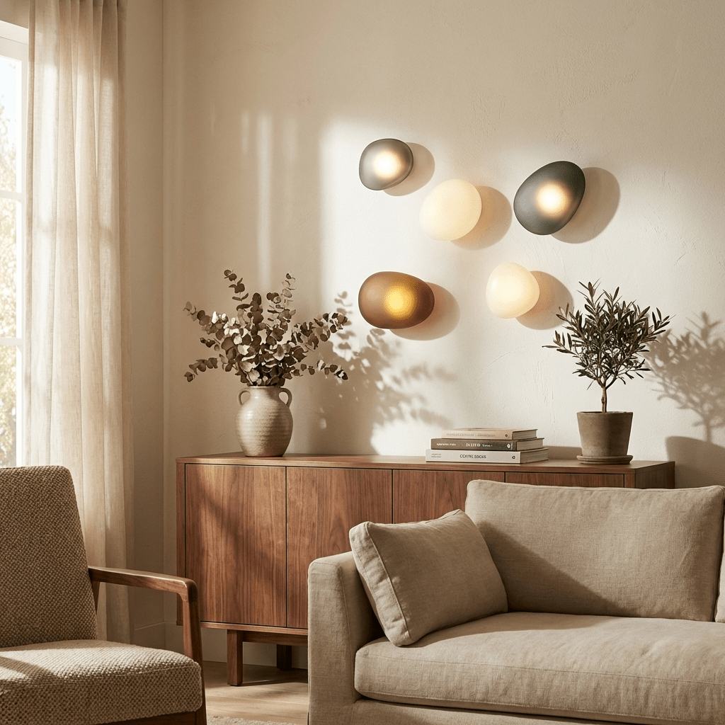 Bubbelformad Glas Vägglampa