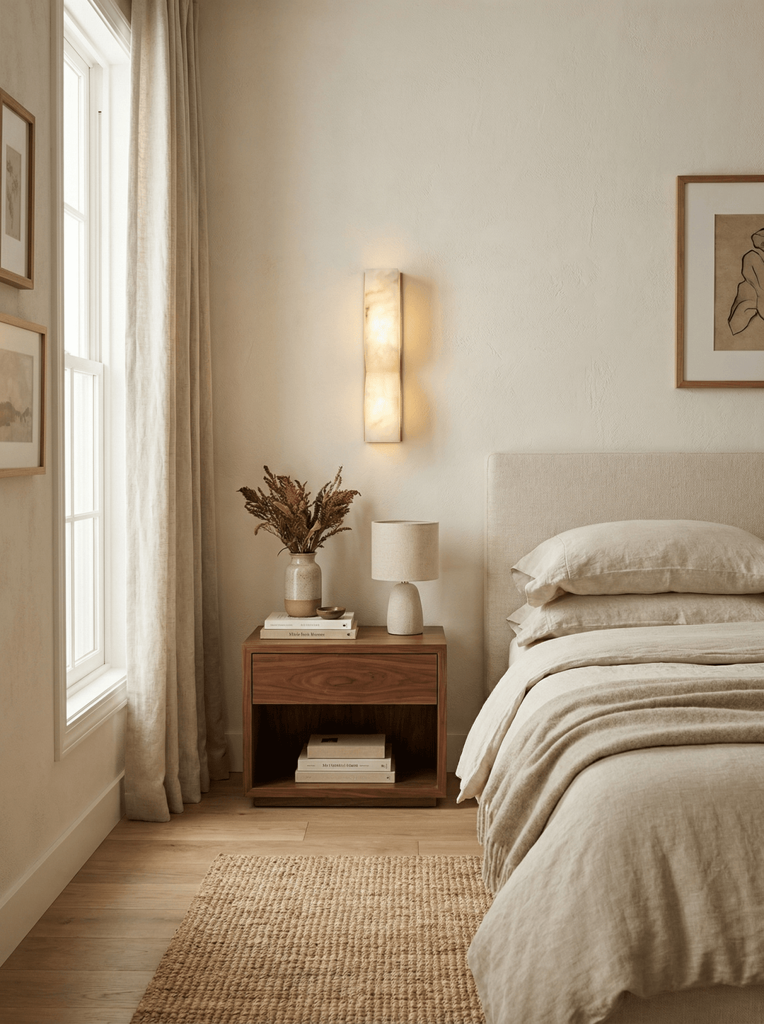 Alabaster Essence Vägglampa