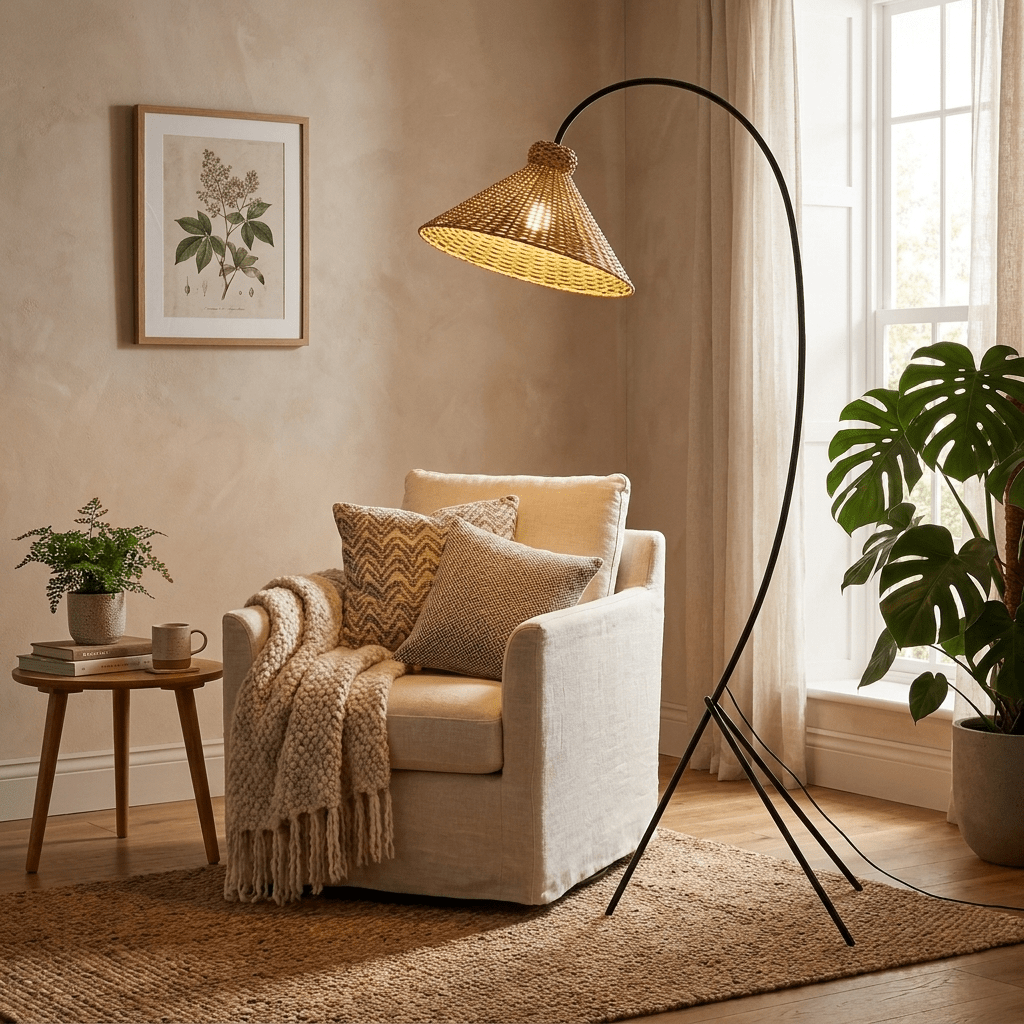 Tana Vävda Golvlampa