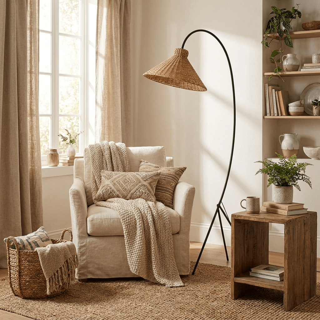 Tana Vävda Golvlampa