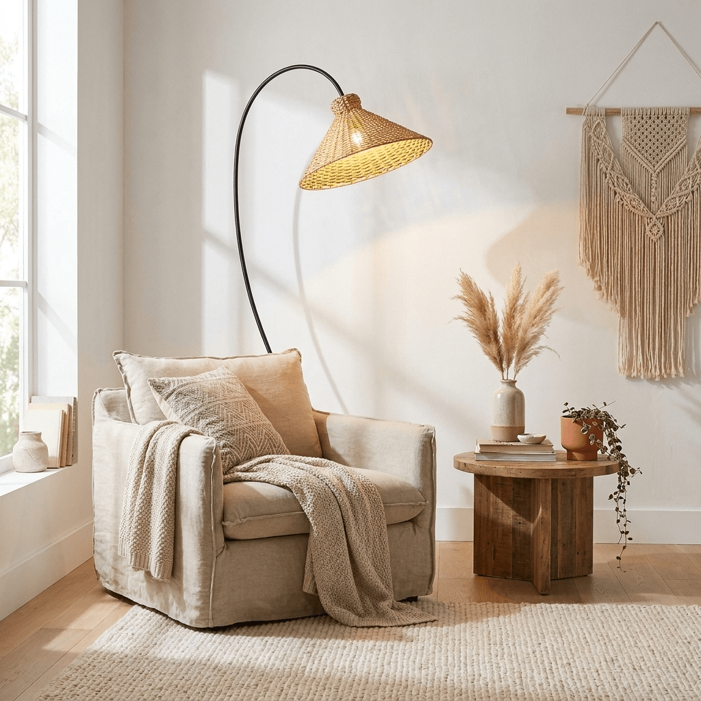 Tana Vävda Golvlampa