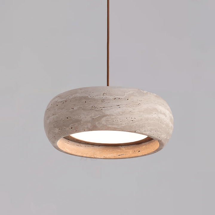 Donut Travertine Pendellampa