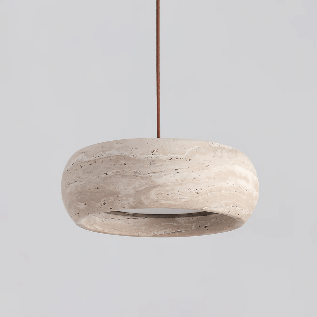 Donut Travertine Pendellampa
