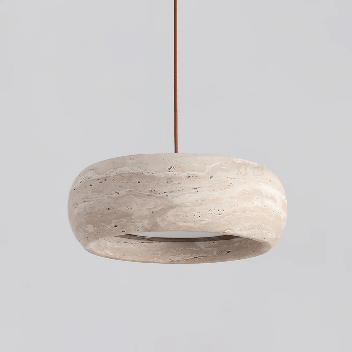 Donut Travertine Pendellampa