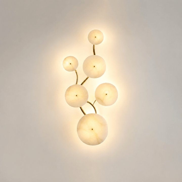 Cluster Alabaster Vägglampa