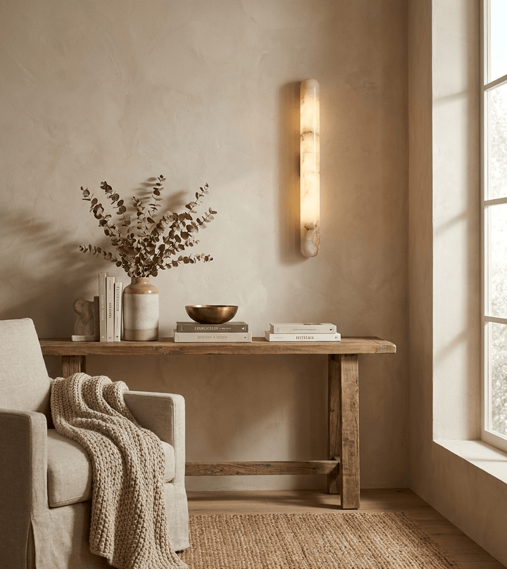 Aurelia Slim Alabaster Linjär Vägglampa
