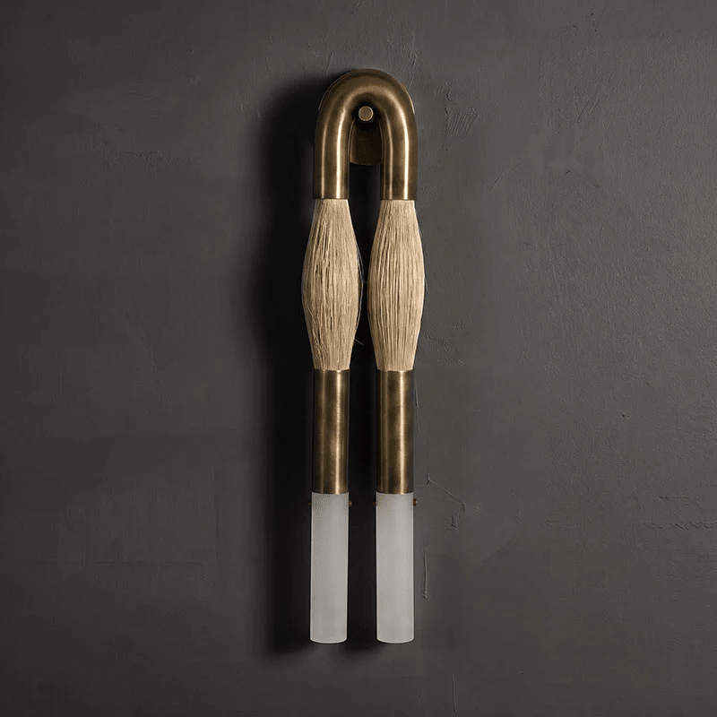 Hästhår Vägglampa