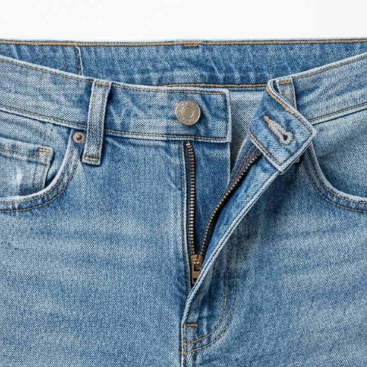 Wearbella – Dam jeans 7/8 z postrzępionym dołem