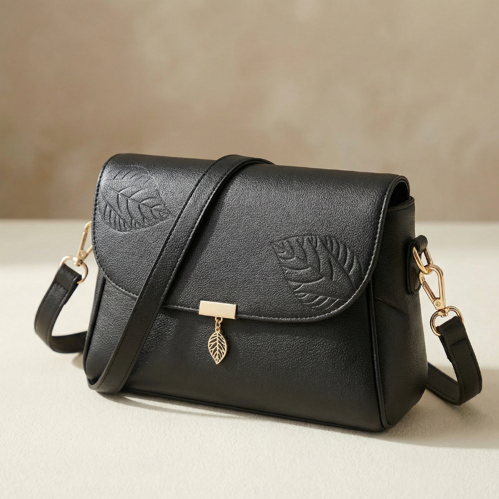 Leafara - Elegant Handväska Över axeln z Detalj Liścia