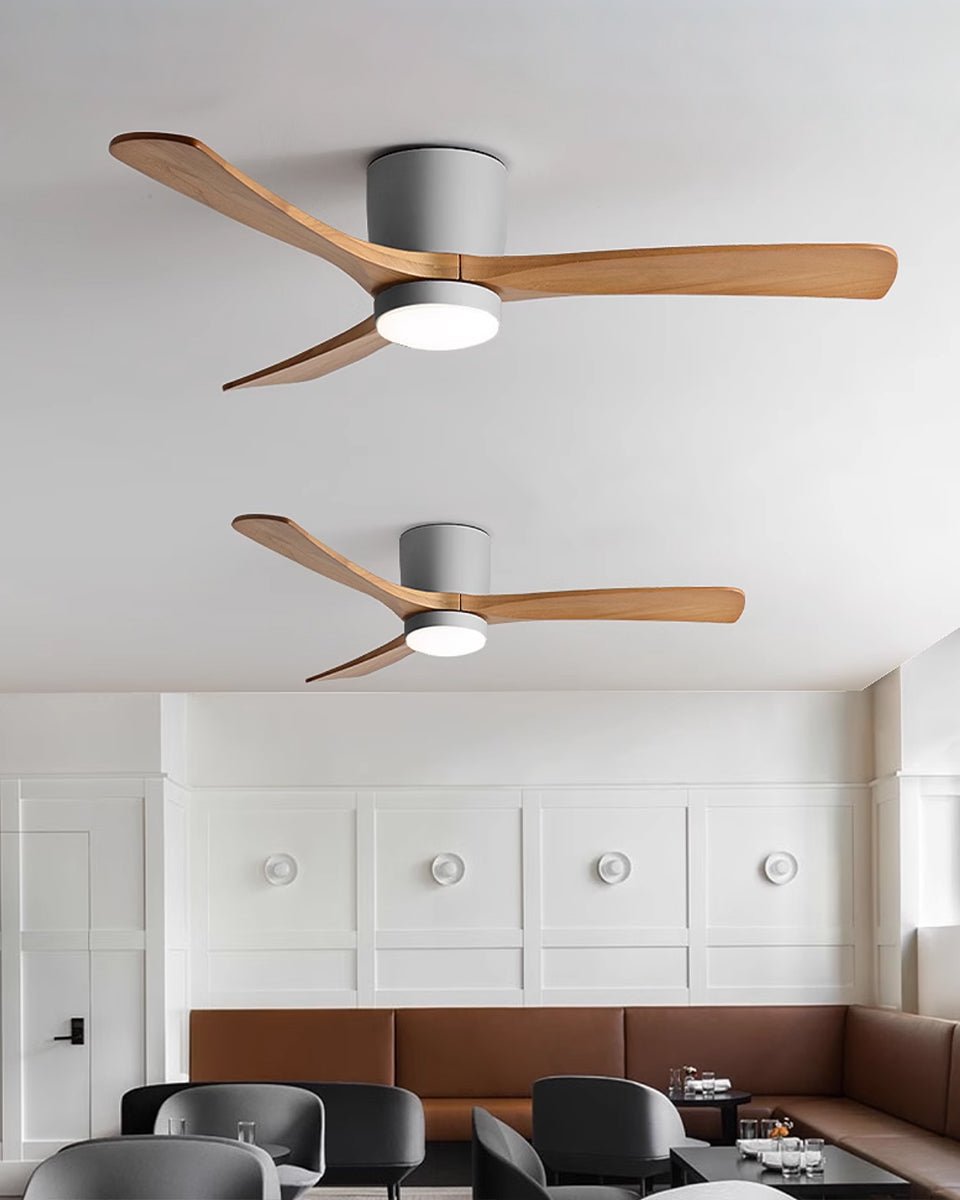 Nordisk Trä Takfläkt Lampa