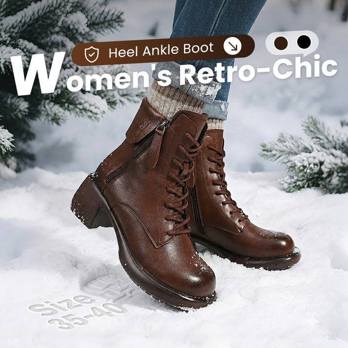 Vintara – Dam vintage boots ocieplane fleecem