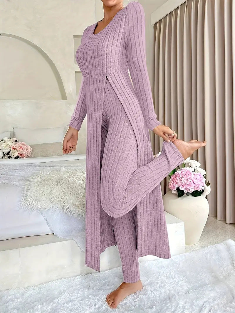 Wearbella – Set z Długim Topem i Slim Spodniami