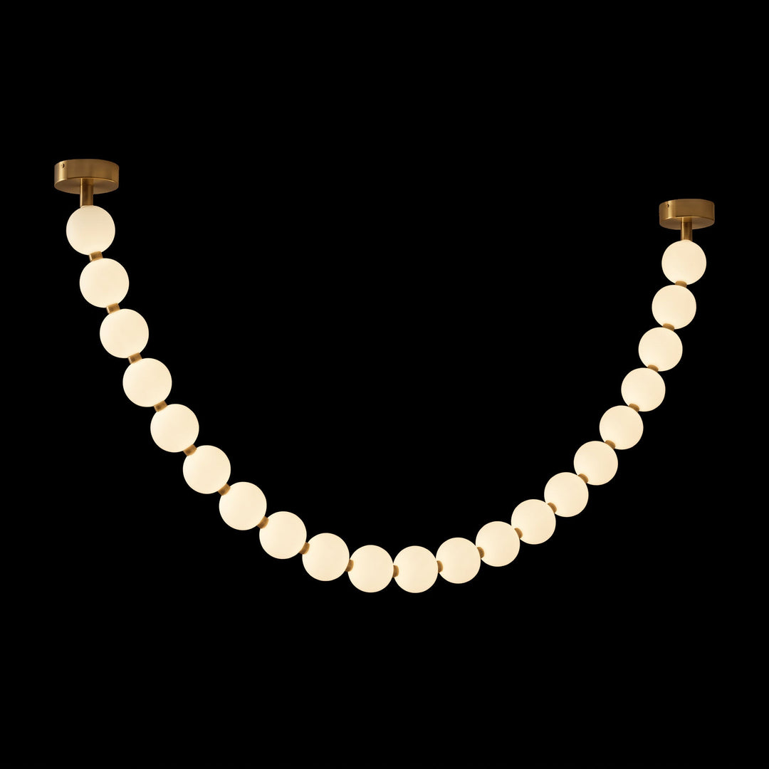 Pärlglas Halsband Bollar Kandelaber