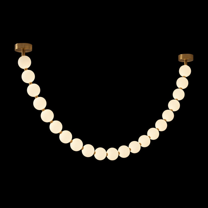 Pärlglas Halsband Bollar Kandelaber