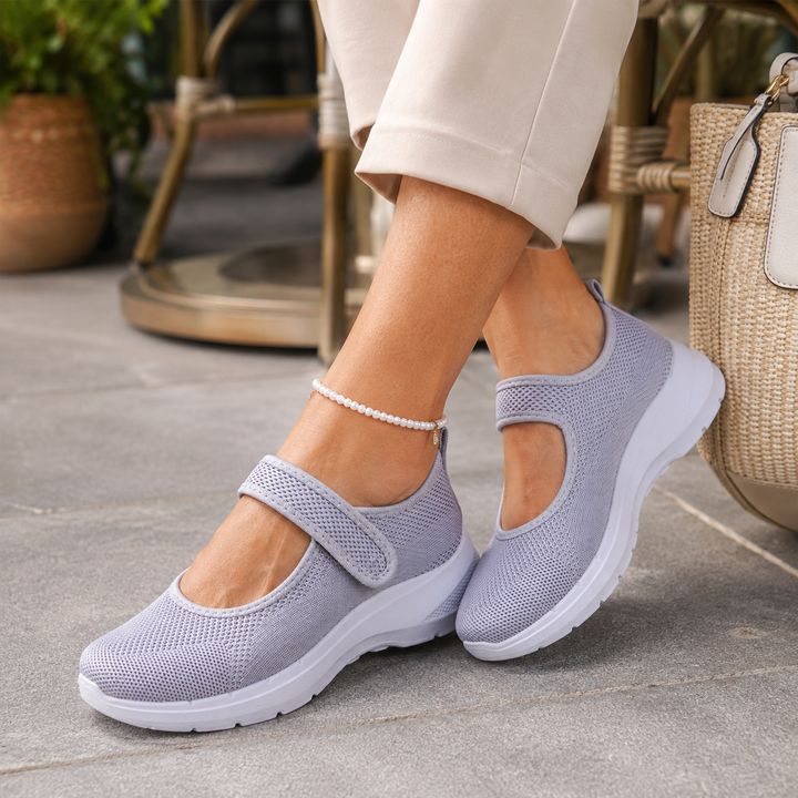 Elevana – Andningsbara sneakers z siateczki på regulowanym pasku