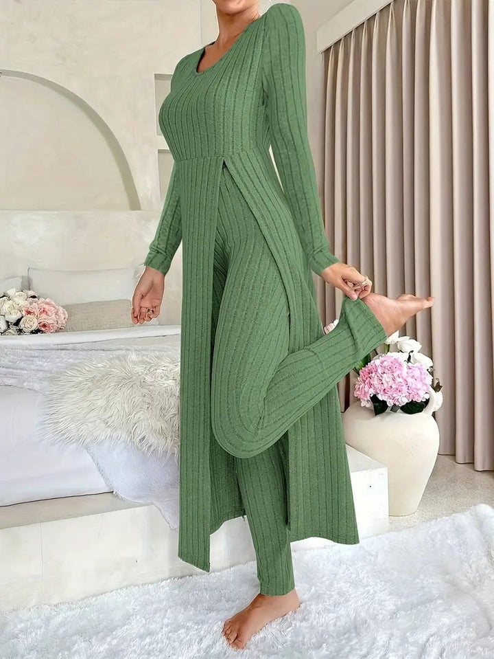 Wearbella – Set z Długim Topem i Slim Spodniami