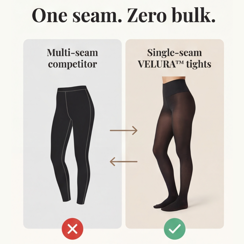Velura - Dam tights formande z värmefoder