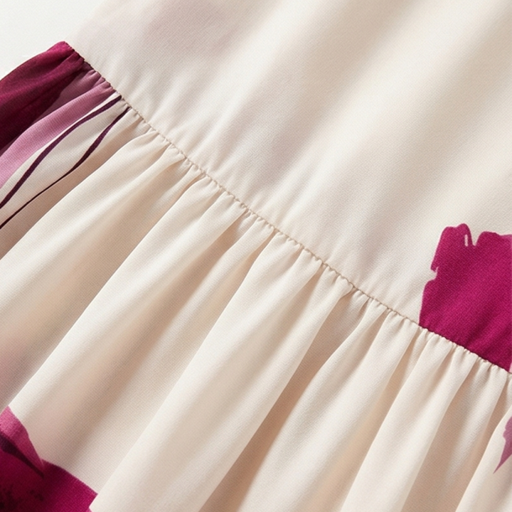 Floressa – Abstrakcyjna Blommig Klänning Maxi