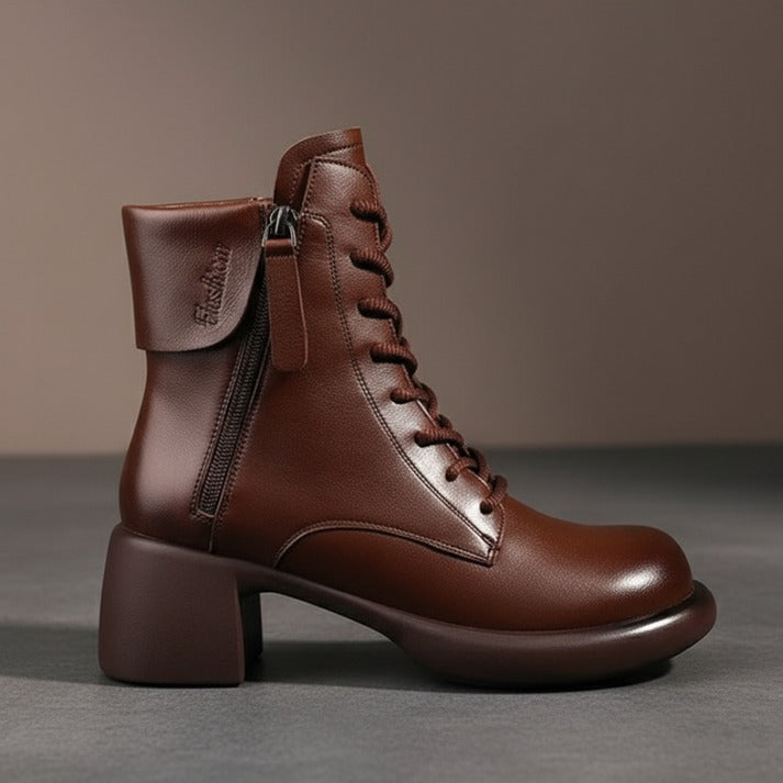 Vintara – Dam vintage boots ocieplane fleecem