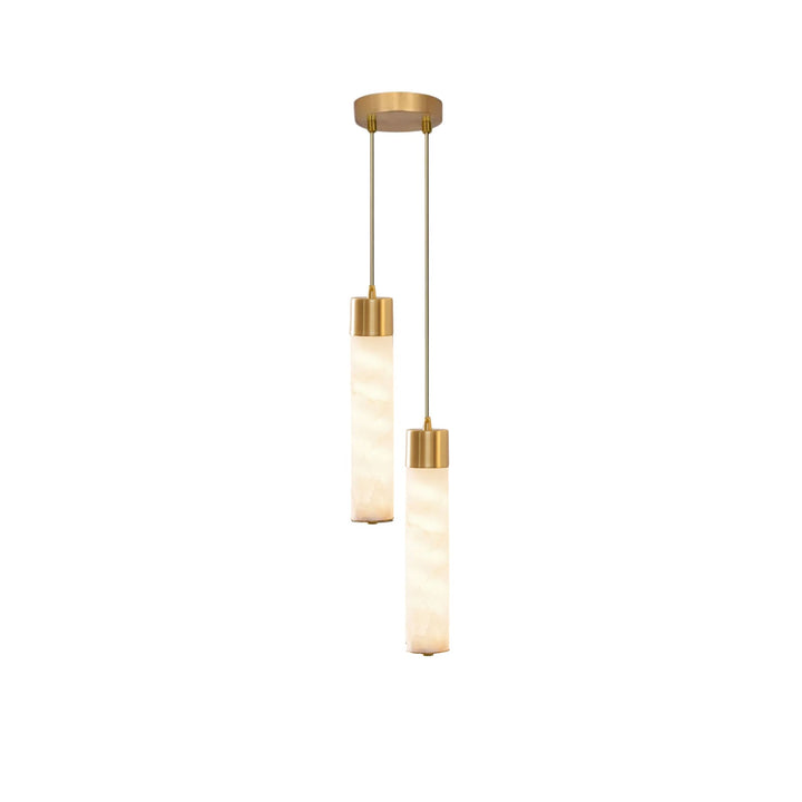 Alabaster Tala Messing Pendellampa
