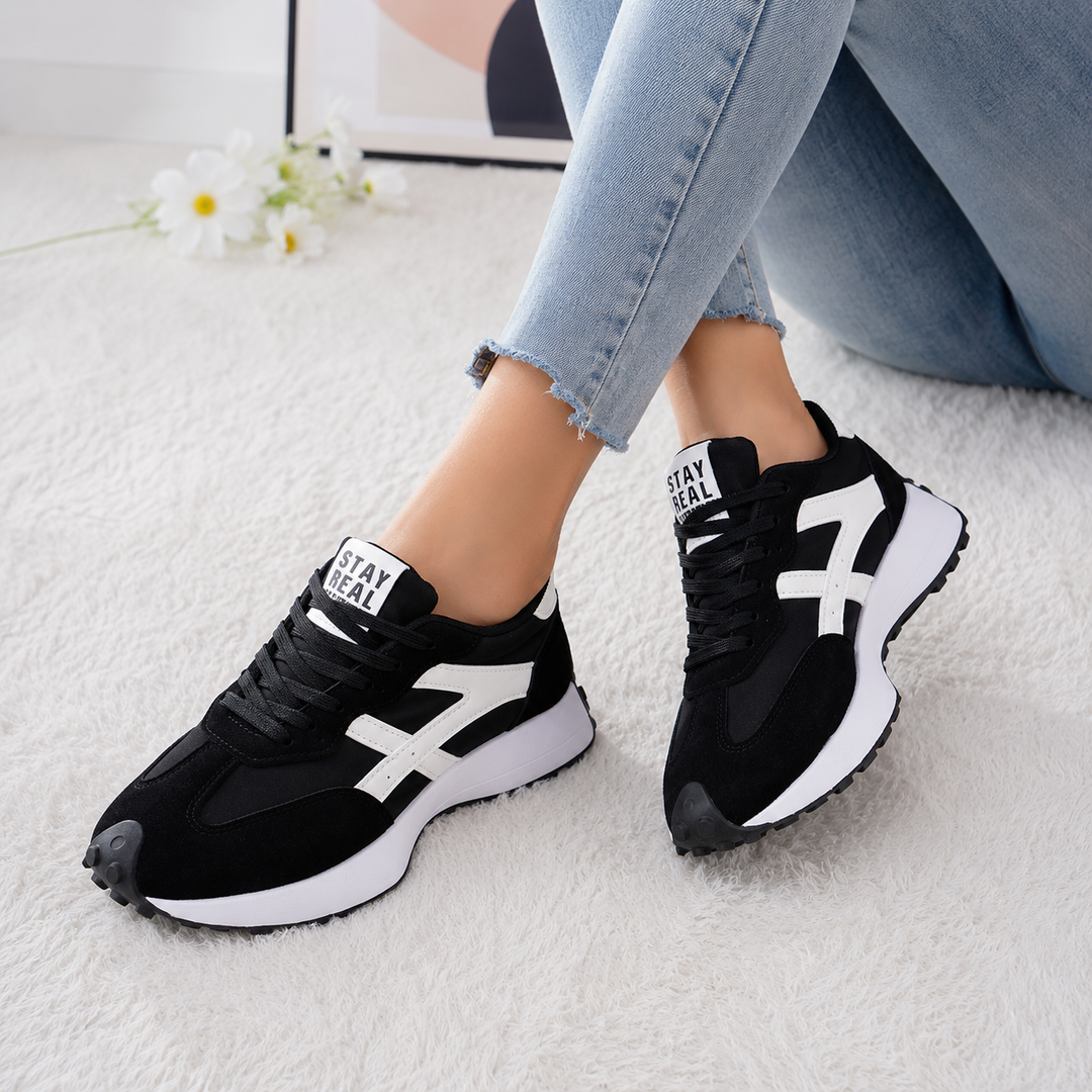 Solenne – Płaskie, Nieslizgające Sneakers Chunky