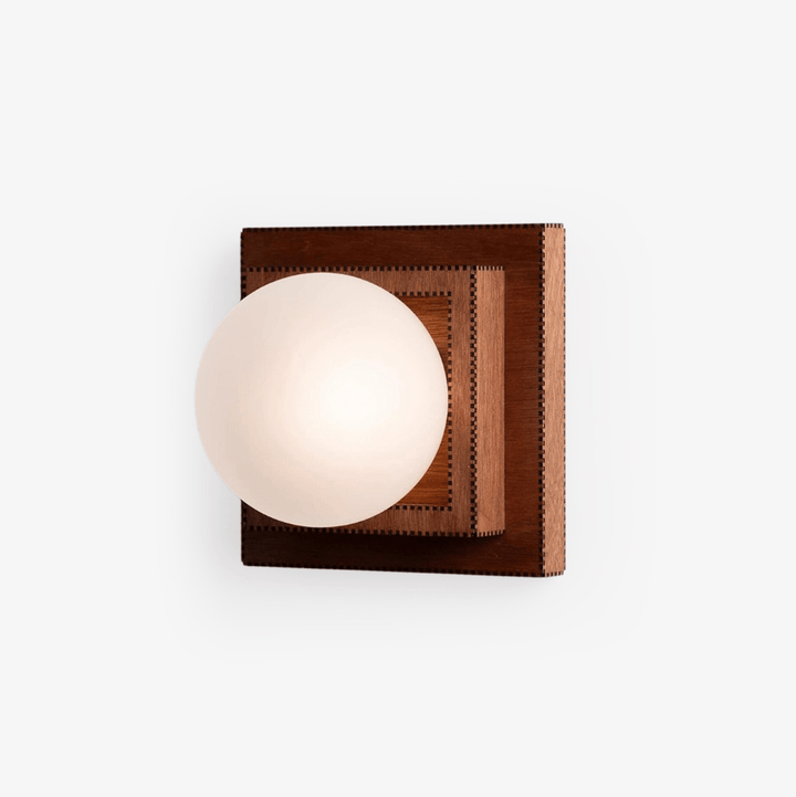 Trä Lager Globe Vägglampa