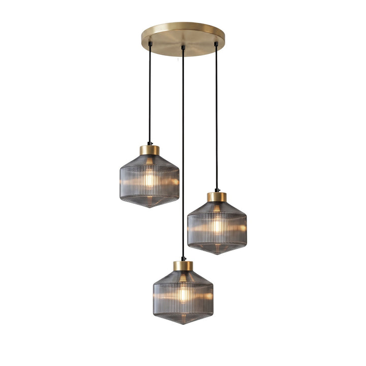 Randig Snurrande Top Pendant Lampa