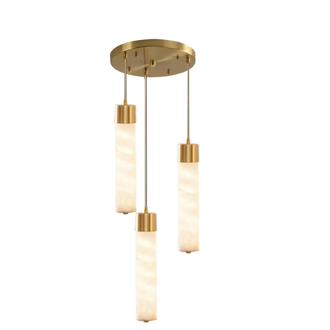 Alabaster Tala Messing Pendellampa